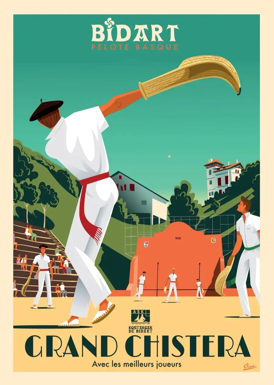 Cartel oficial Grand Chistera — Bidart Pelota Vasca 2026